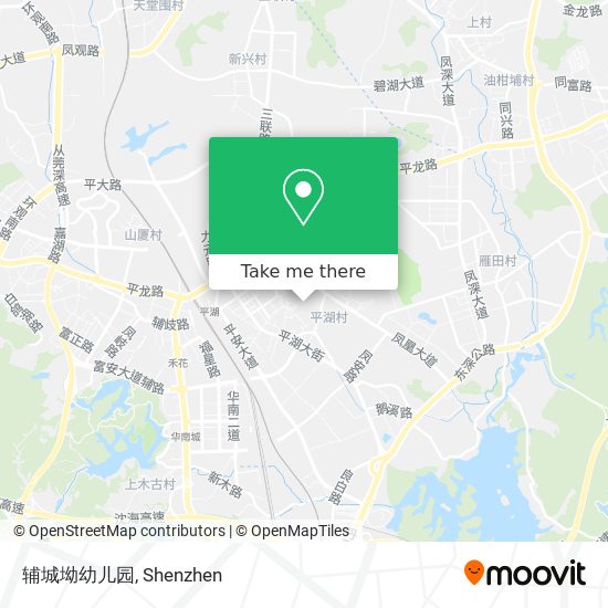 辅城坳幼儿园 map