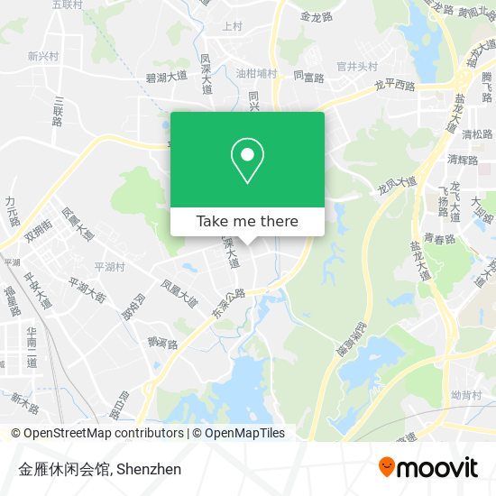 金雁休闲会馆 map