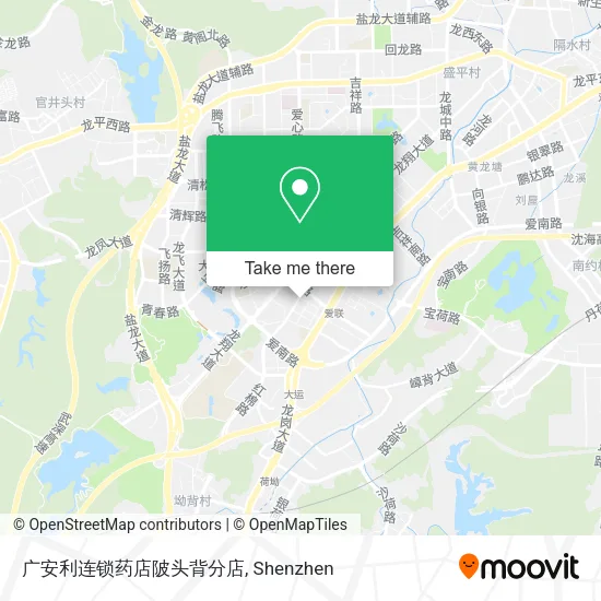 广安利连锁药店陂头背分店 map