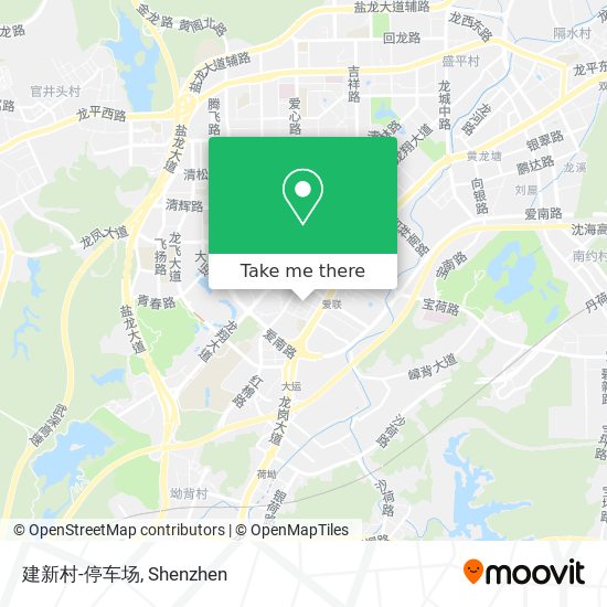建新村-停车场 map