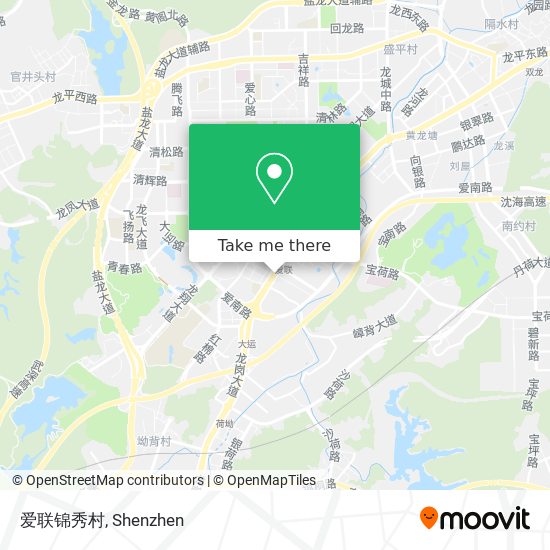 爱联锦秀村 map