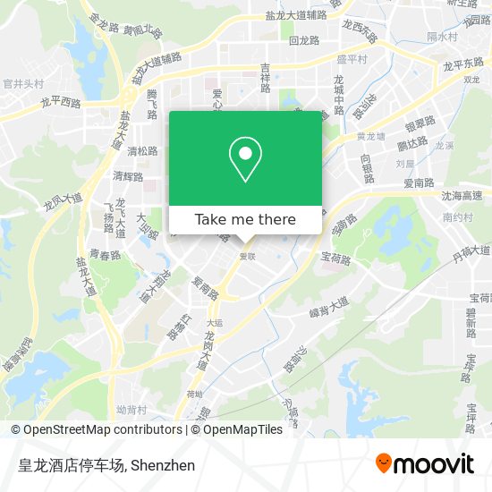 皇龙酒店停车场 map