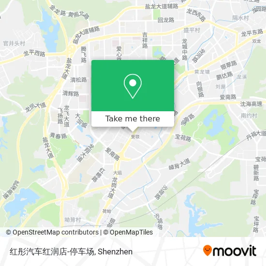 红彤汽车红润店-停车场 map