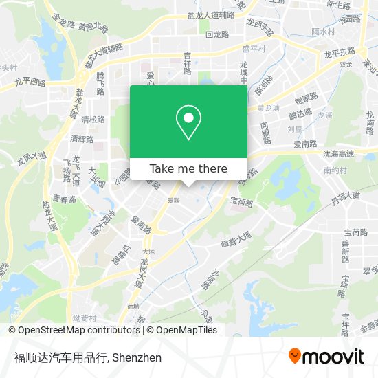 福顺达汽车用品行 map