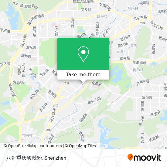 八哥重庆酸辣粉 map
