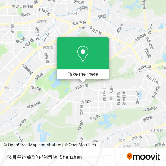 深圳鸿运旅馆植物园店 map