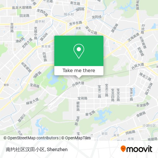 南约社区汉田小区 map