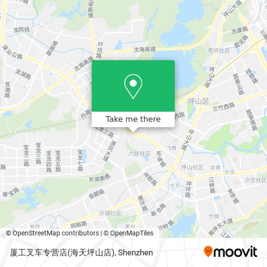 厦工叉车专营店(海天坪山店) map