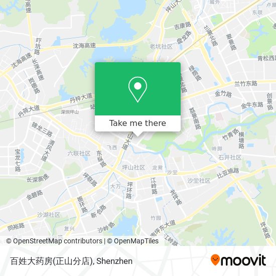 百姓大药房(正山分店) map