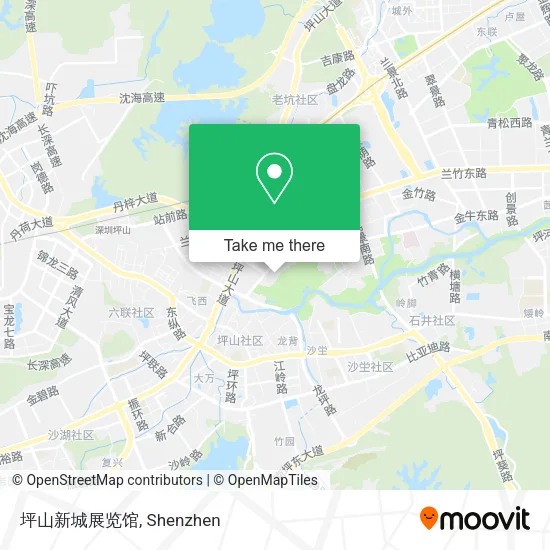 坪山新城展览馆 map