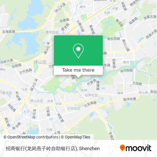 招商银行(龙岗燕子岭自助银行店) map