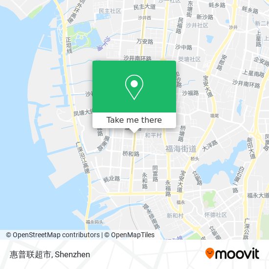 惠普联超市 map