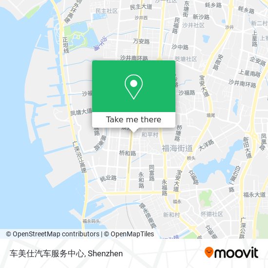 车美仕汽车服务中心 map