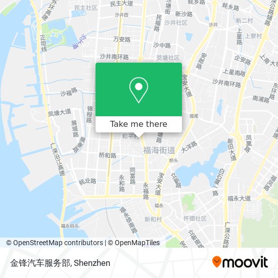 金锋汽车服务部 map