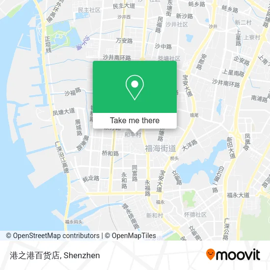 港之港百货店 map