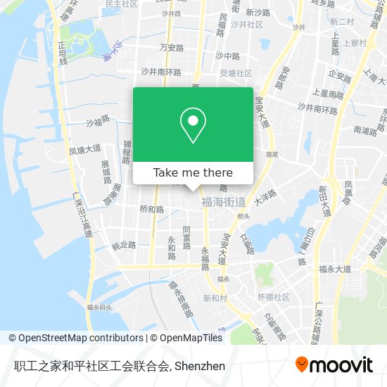 职工之家和平社区工会联合会 map