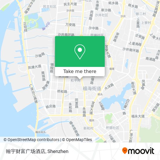翰宇财富广场酒店 map