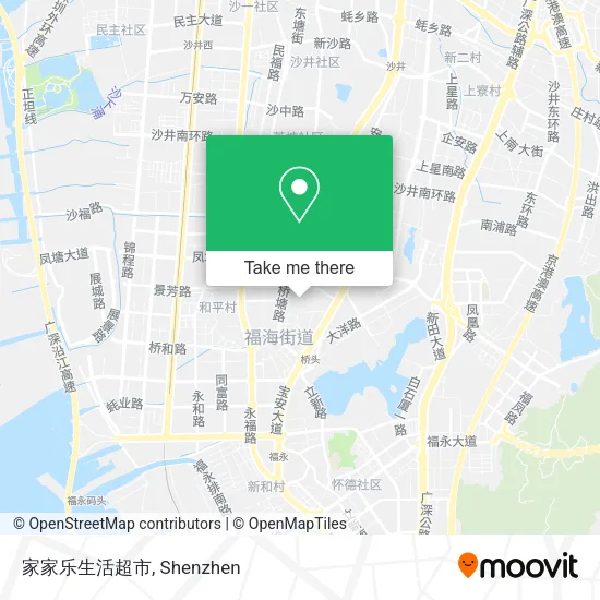 家家乐生活超市 map