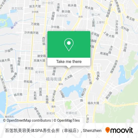 百莲凯美容美体SPA养生会所（幸福店） map