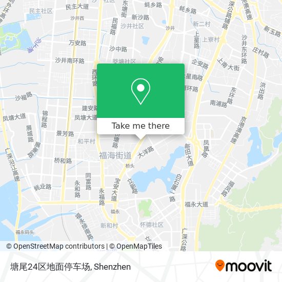 塘尾24区地面停车场 map