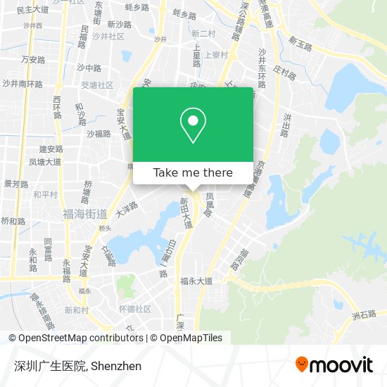深圳广生医院 map