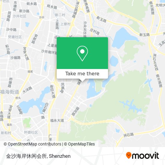 金沙海岸休闲会所 map