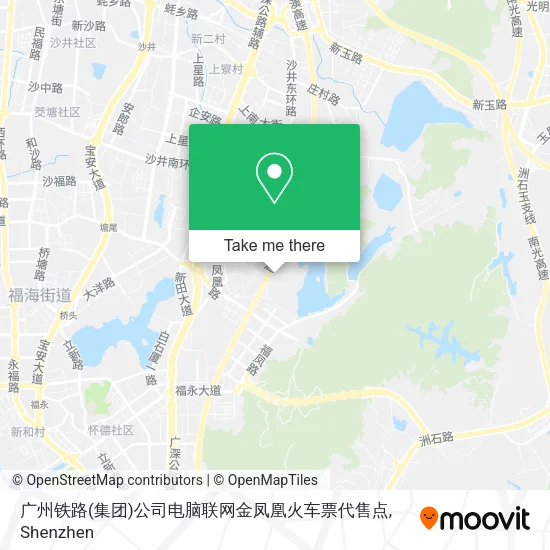 广州铁路(集团)公司电脑联网金凤凰火车票代售点 map