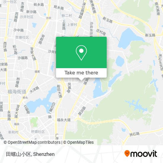 田螺山小区 map