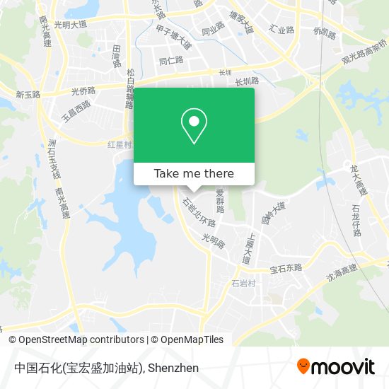 中国石化(宝宏盛加油站) map