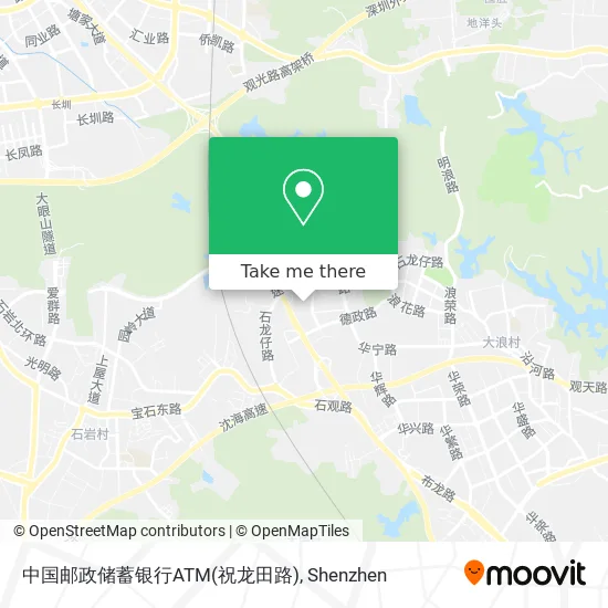 中国邮政储蓄银行ATM(祝龙田路) map