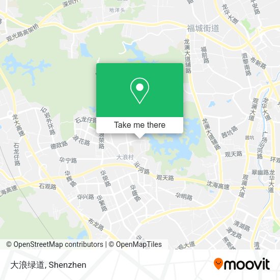 大浪绿道 map