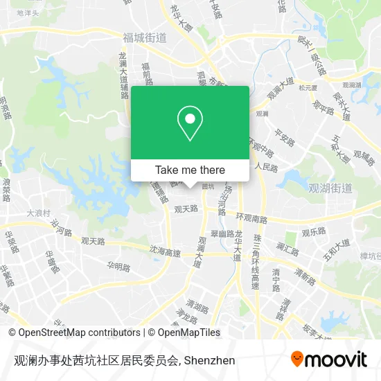 观澜办事处茜坑社区居民委员会 map