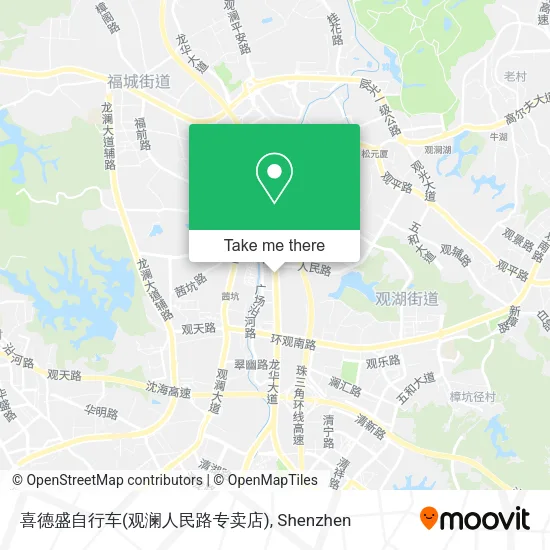 喜德盛自行车(观澜人民路专卖店) map