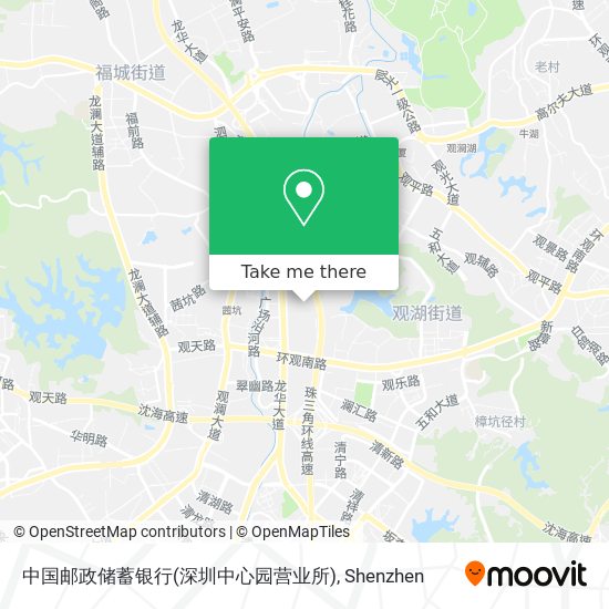 中国邮政储蓄银行(深圳中心园营业所) map