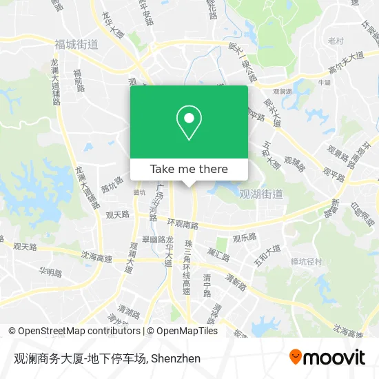 观澜商务大厦-地下停车场 map