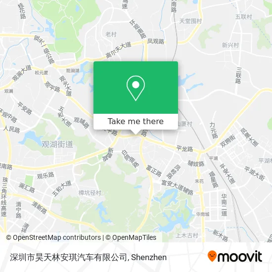 深圳市昊天林安琪汽车有限公司 map