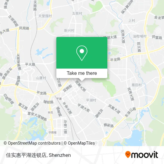 佳实惠平湖连锁店 map