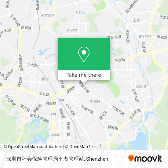 深圳市社会保险管理局平湖管理站 map