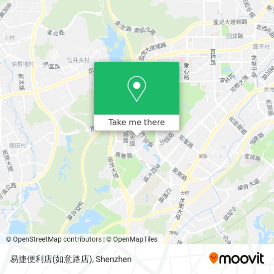 易捷便利店(如意路店) map