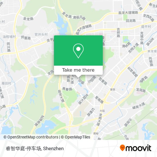 睿智华庭-停车场 map
