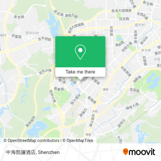中海凯骊酒店 map