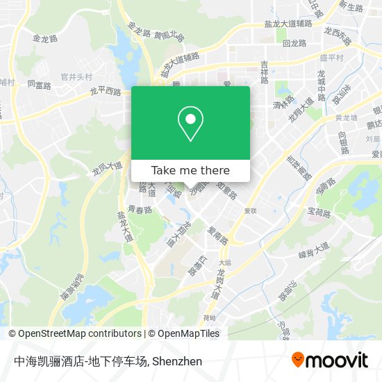 中海凯骊酒店-地下停车场 map