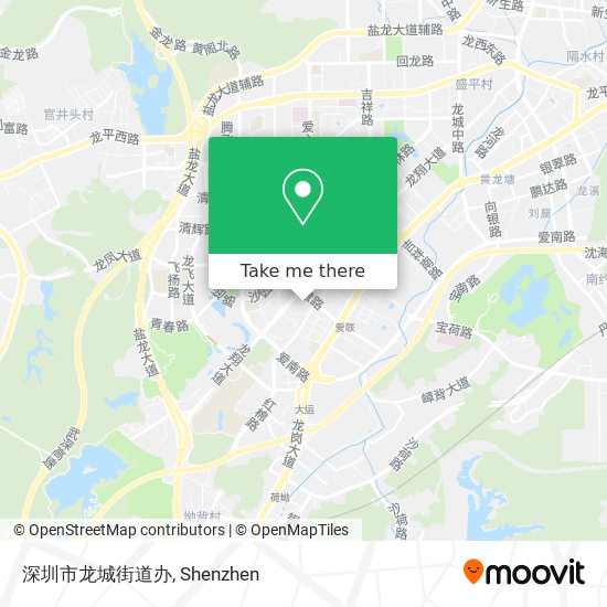 深圳市龙城街道办 map
