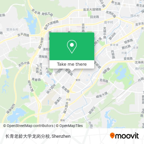 长青老龄大学龙岗分校 map