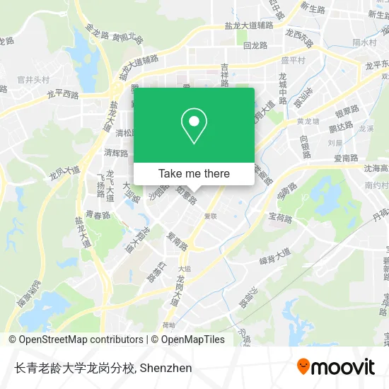 长青老龄大学龙岗分校 map