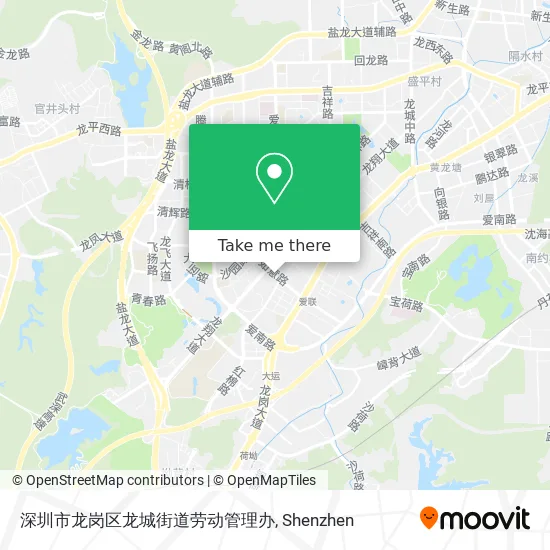 深圳市龙岗区龙城街道劳动管理办 map