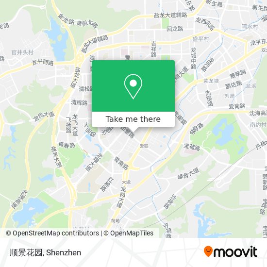 顺景花园 map
