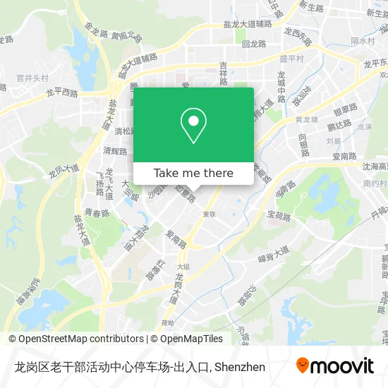 龙岗区老干部活动中心停车场-出入口 map