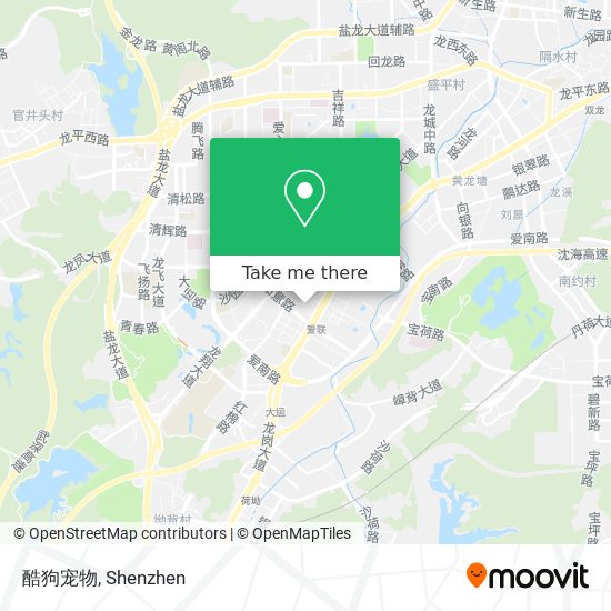 酷狗宠物 map