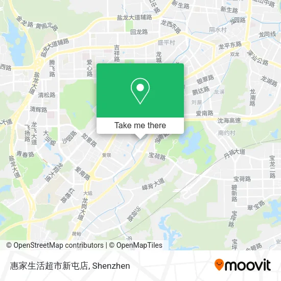惠家生活超市新屯店 map